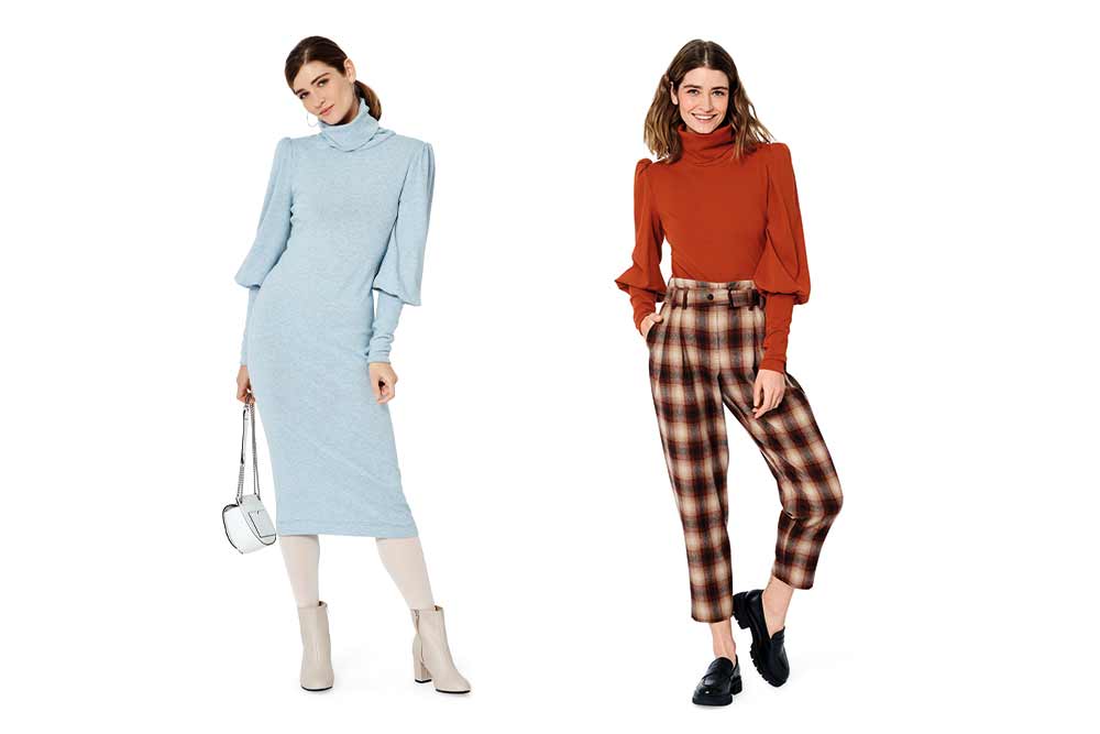 burda Schnittmuster 5972 - Strickkleid/Shirt mit Rollkragen 