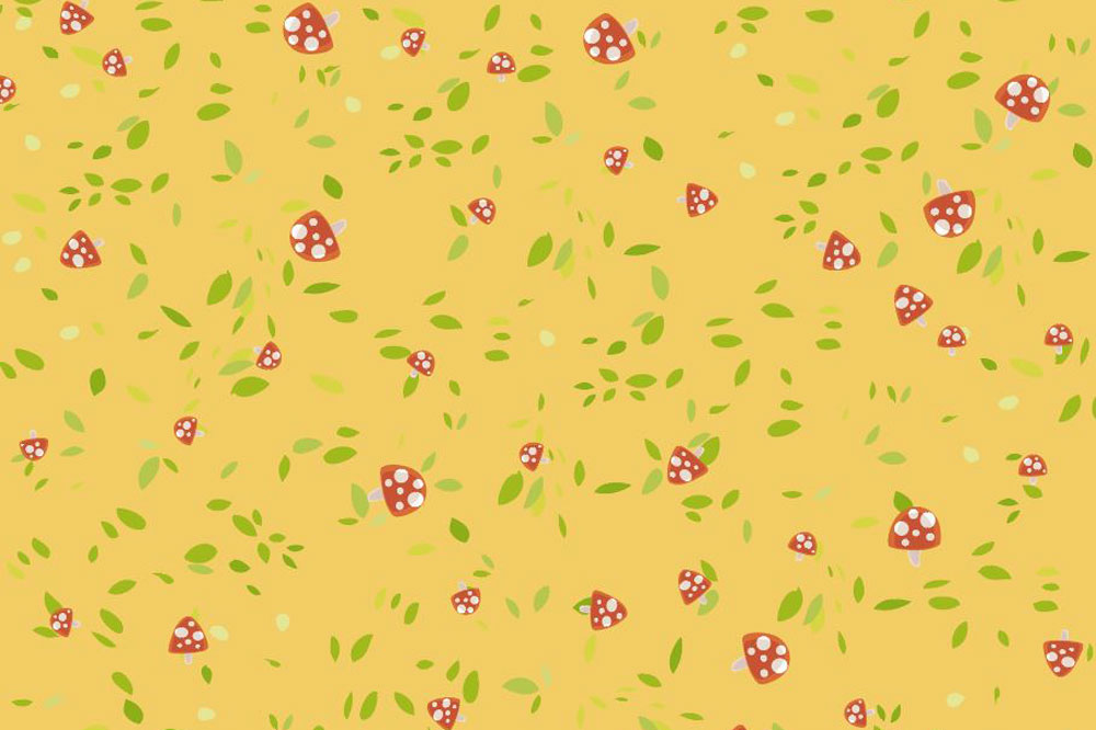 Nano-Softshell - Fliegenpilz Allover Gelb