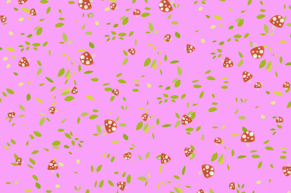 Nano-Softshell - Fliegenpilz Allover Rosa