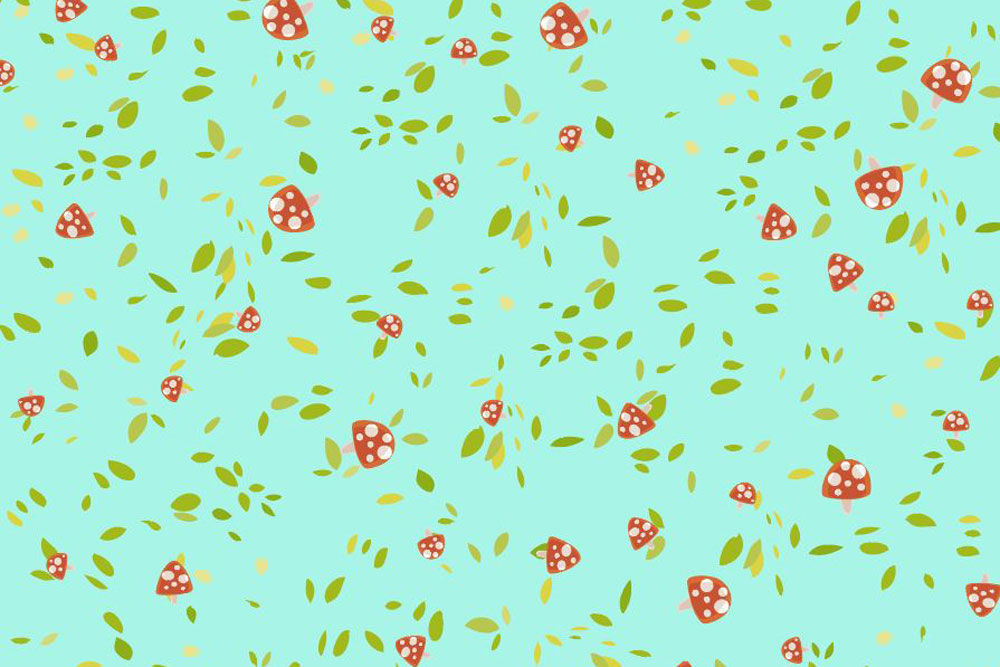 Nano-Softshell - Fliegenpilz Allover Türkis