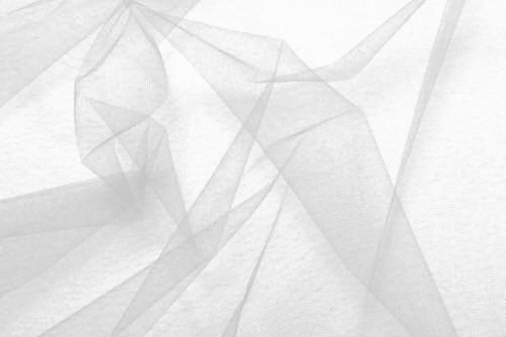 Feintüll - Weiß - 1,0 Meter 