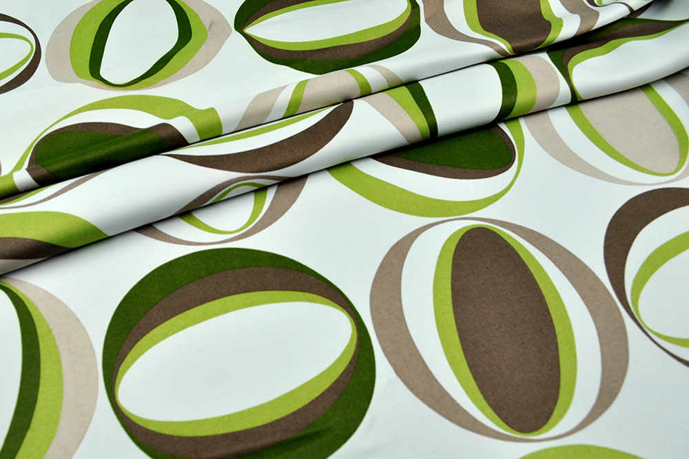 Blackout-Stoff - Retro-Kreise 