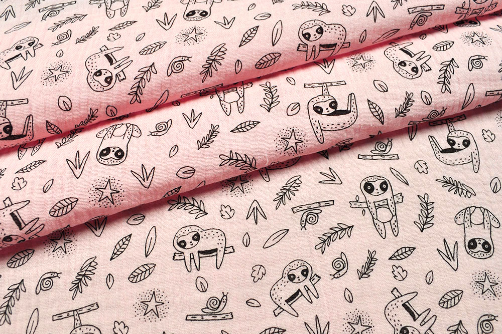 Double Gauze - Faultier-Party 