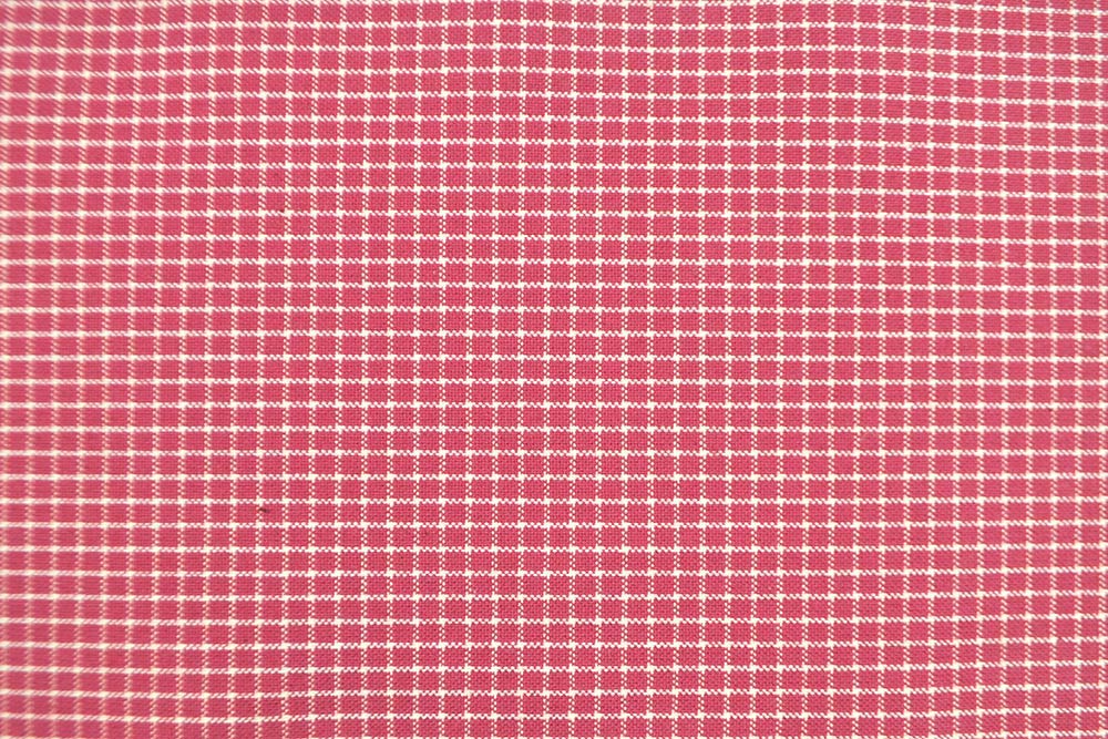 Baumwoll-Dekostoff fleckabweisend - Checks - Rot 