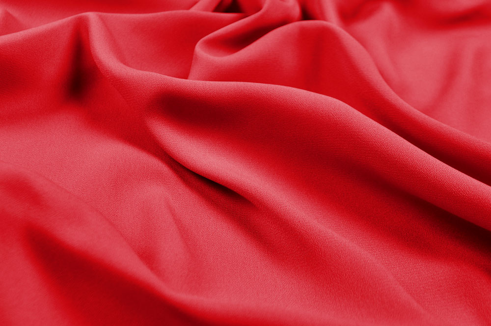 Blusen-Chiffon - Tomate 