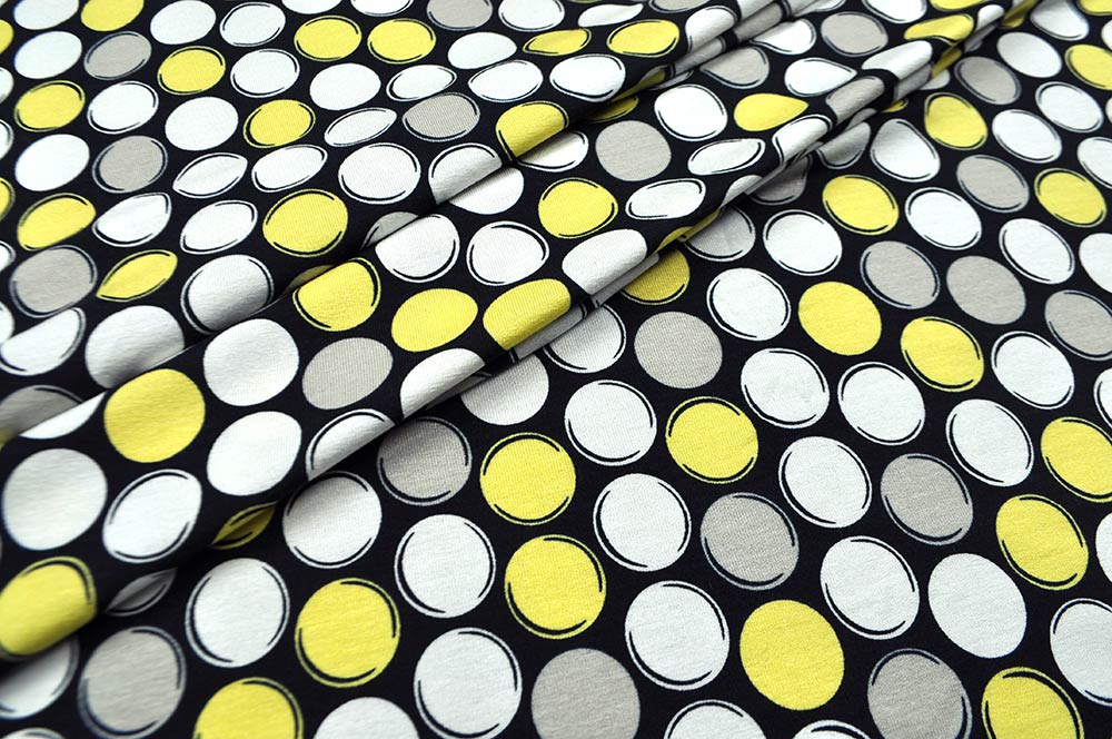 Viskosejersey - Große Tupfen 