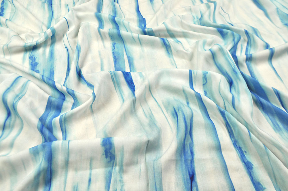 Viskose superleicht - Happy Blue - 3,0 Meter 