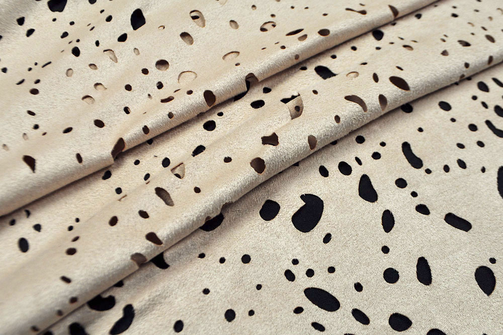 Wildleder gelocht - Sand 