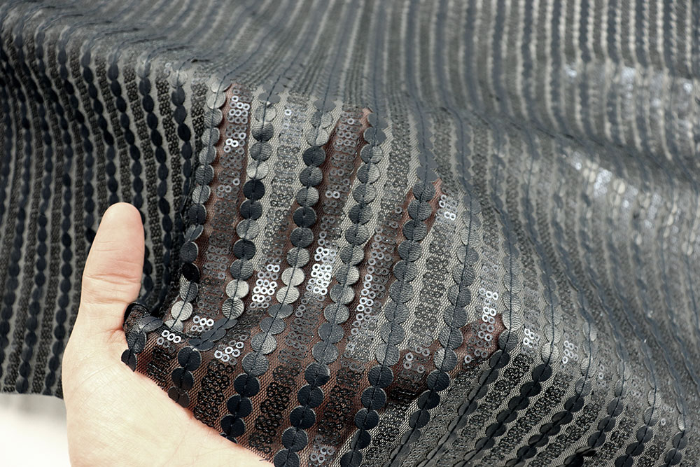 Transparenter Bekleidungsstoff - Dark Blue Temptation 