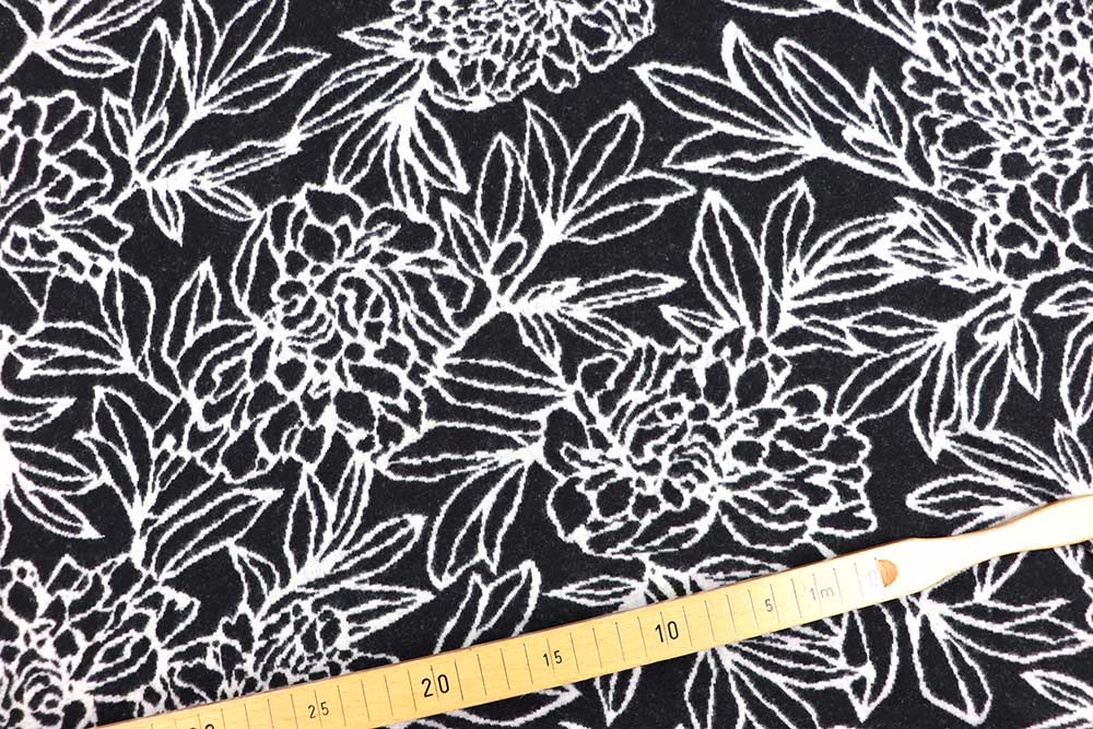 Mohair Touch - Flower Noir 