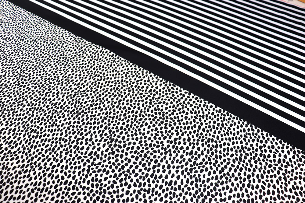 Sportjersey Panel - Dotty Stripey 