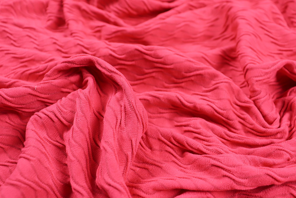 Bekleidungsstoff Structure - Lipstick Waves 
