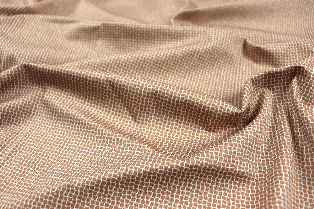 Baumwoll-Stretch - Beige Pattern 