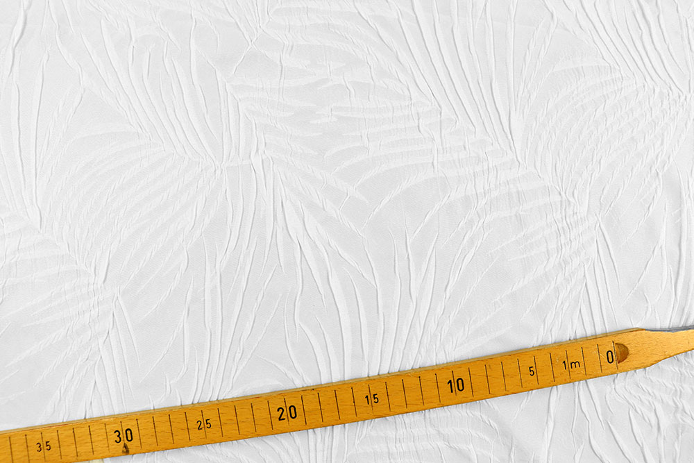 Viskose-Mix strukturiert - White Tropix 