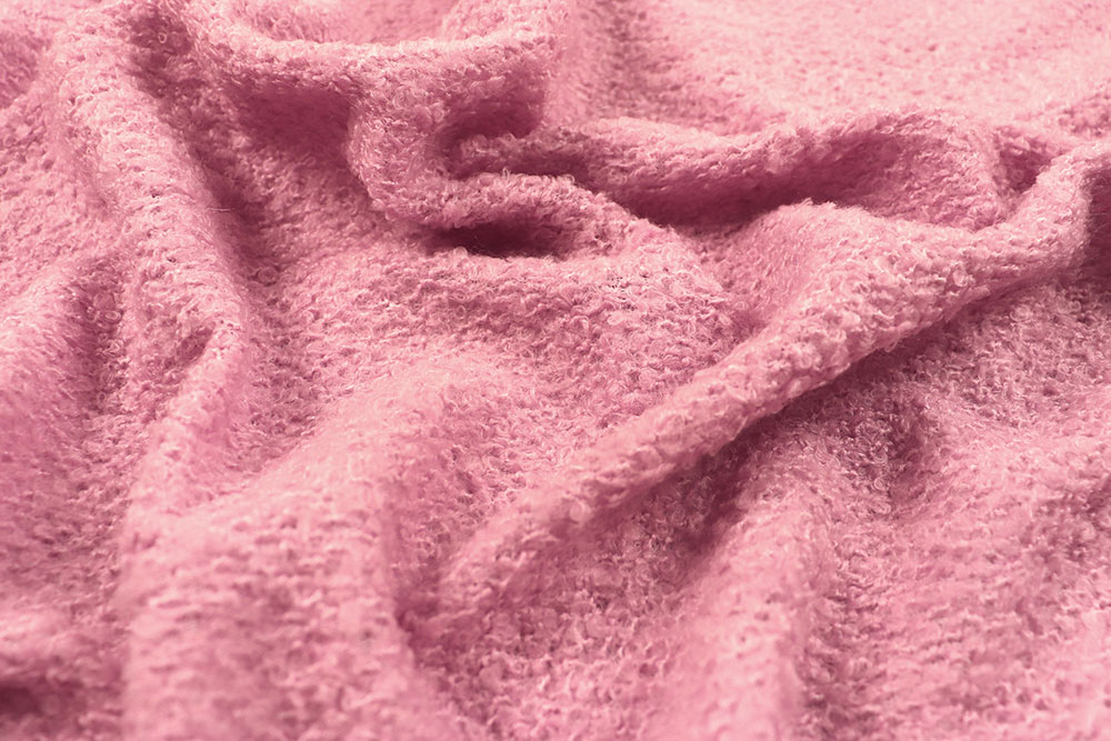 Bouclé-Strick light - Rosé 