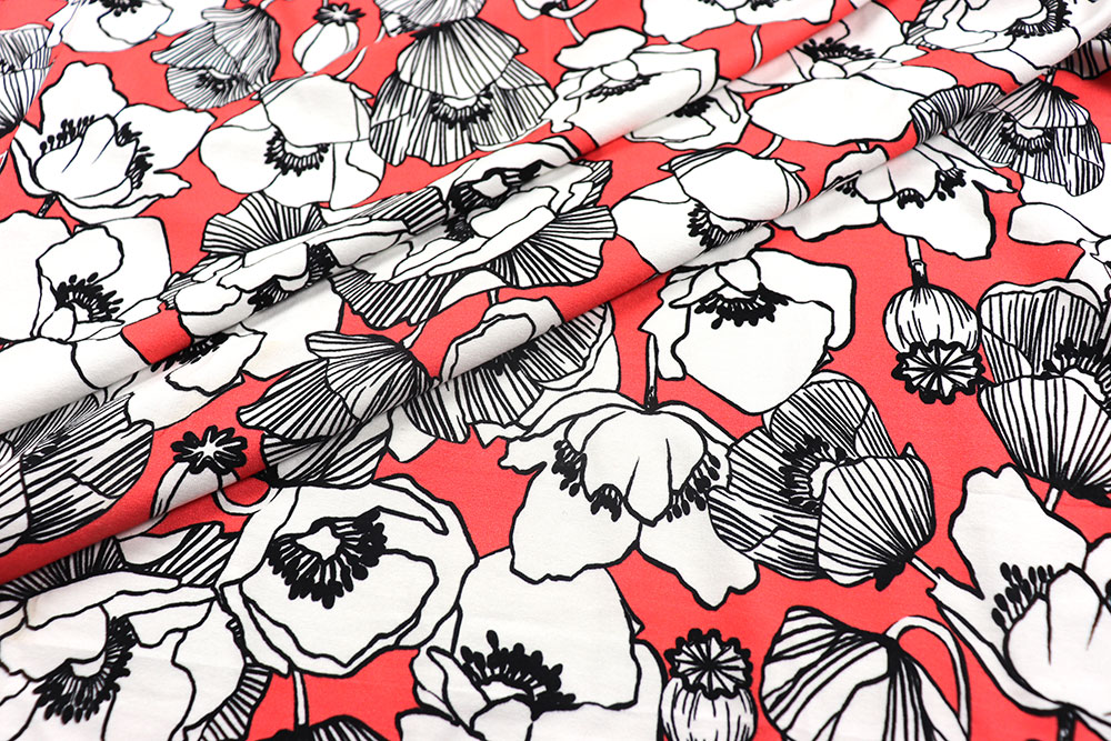 Viskosejersey - Dawn of Flowers 