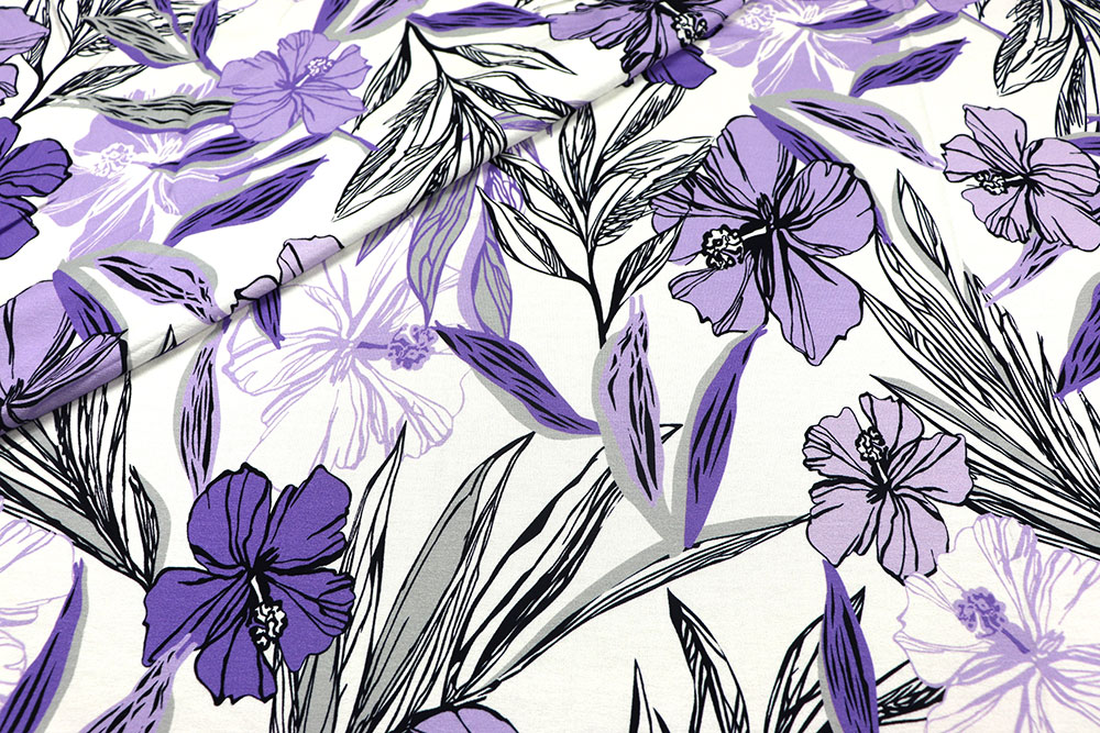 Viskosejersey - Purple Dream 