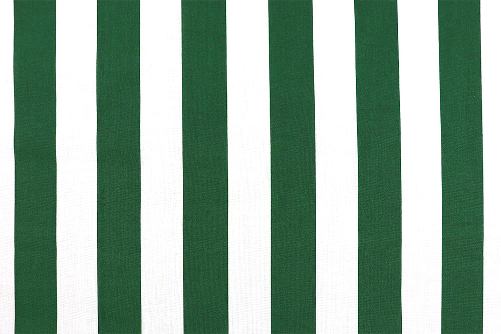 Baumwoll-Dekostoff - Blockstreifen - Tanne/Weiß 