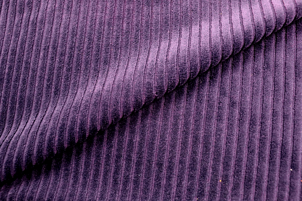 Stretch-Cordsamt - Pflaume 