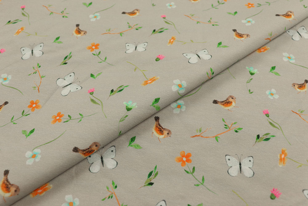 Jersey - Flora & Fauna - Hellgrau 