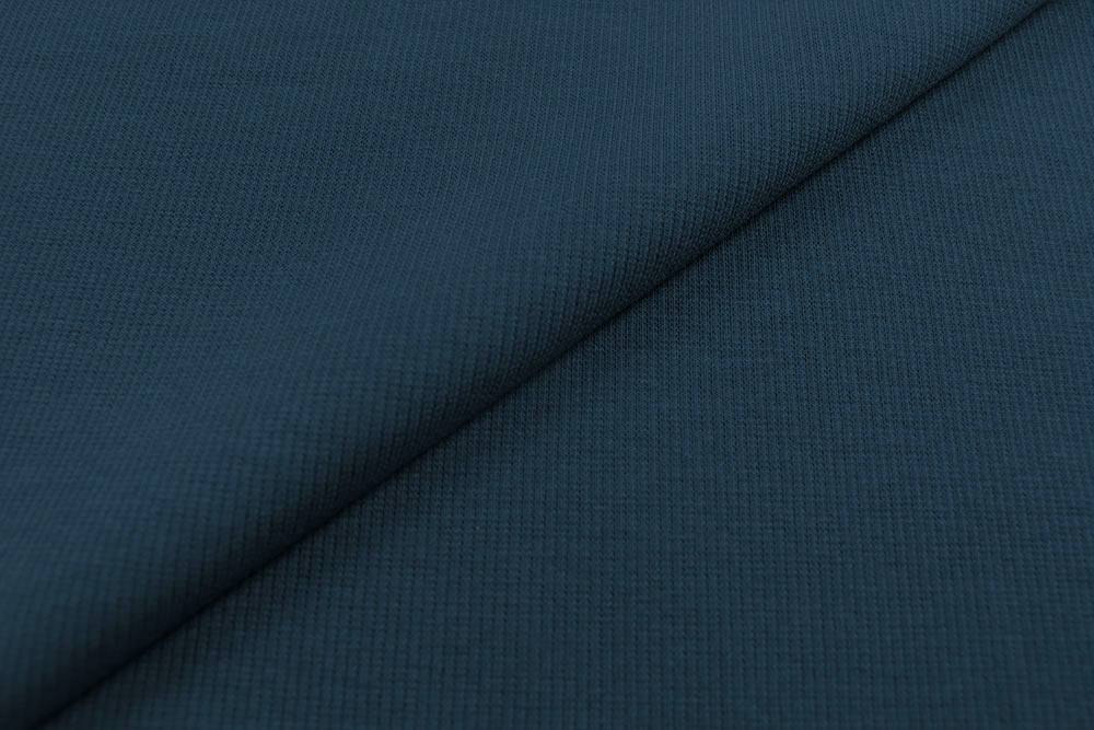 Jersey - Feinripp - Mitternachtsblau 