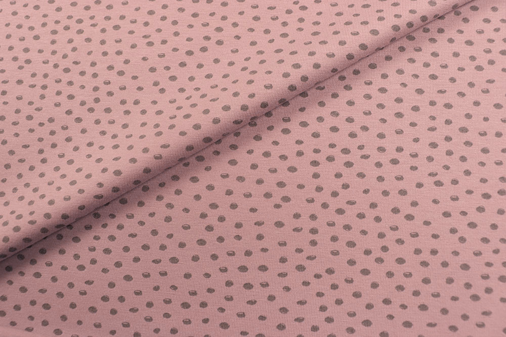 Jersey -  Dottie - Rosé/Grau 