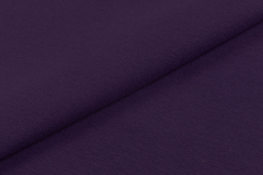 Jersey - Feiner Strick - Aubergine 