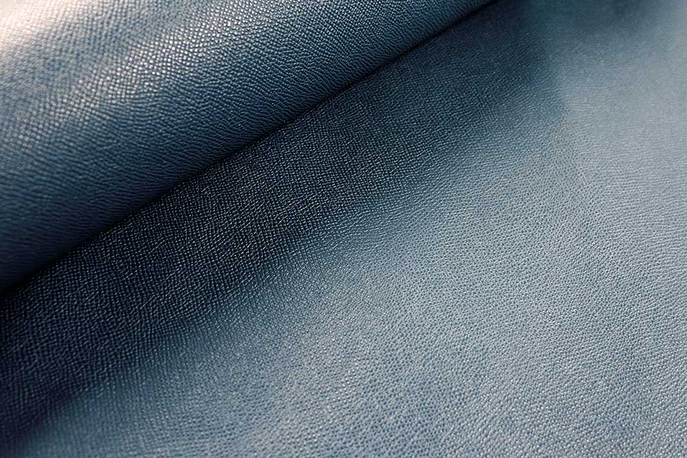 Echtleder-Haut Chicago - Steel Blue - 1,5 qm 