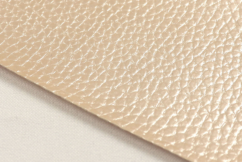 Kunstleder Metallic - Champagner 
