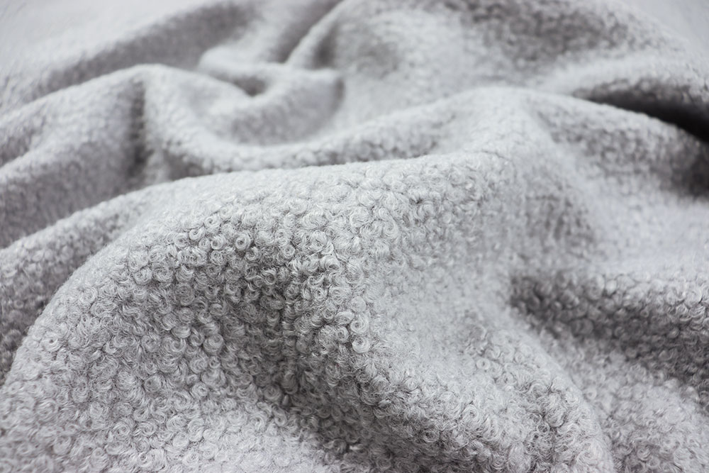 Wirbelfleece - Hellgrau 