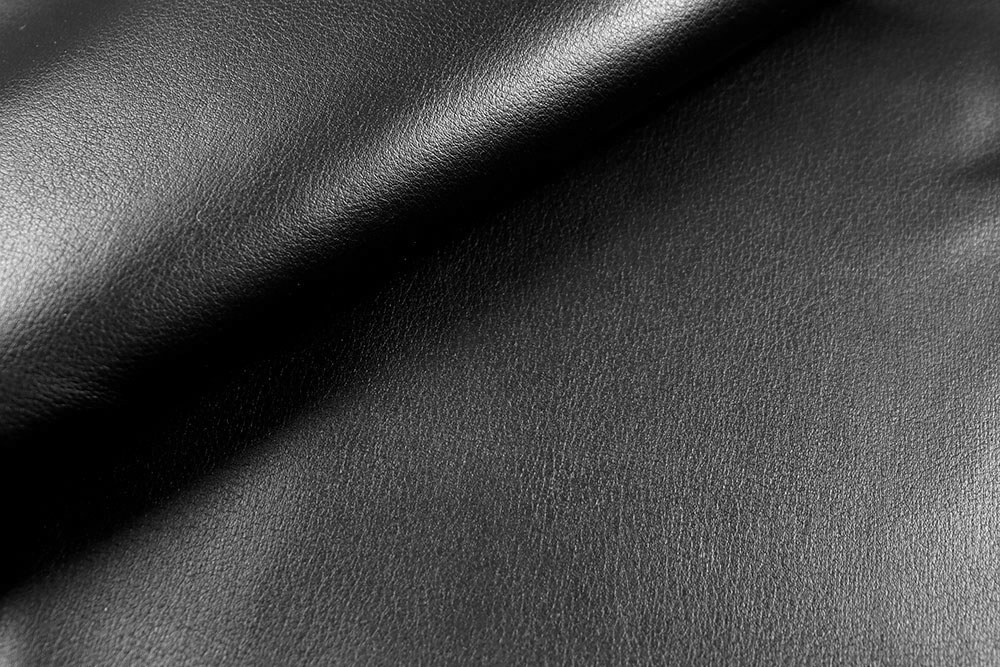 Nappaleder-Imitat glatt - Schwarz 