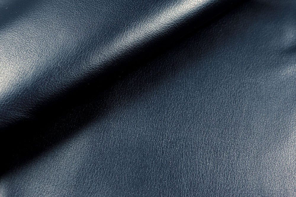 Nappaleder-Imitat glatt - Nachtblau 