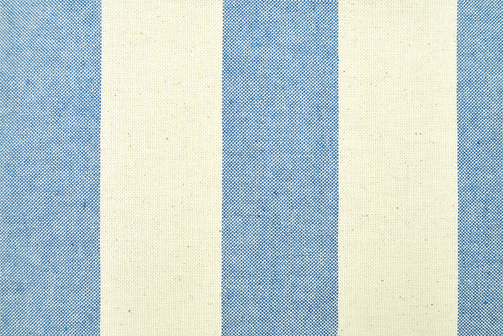 Segeltuch Nature - 280 cm - Blockstreifen - Blau 