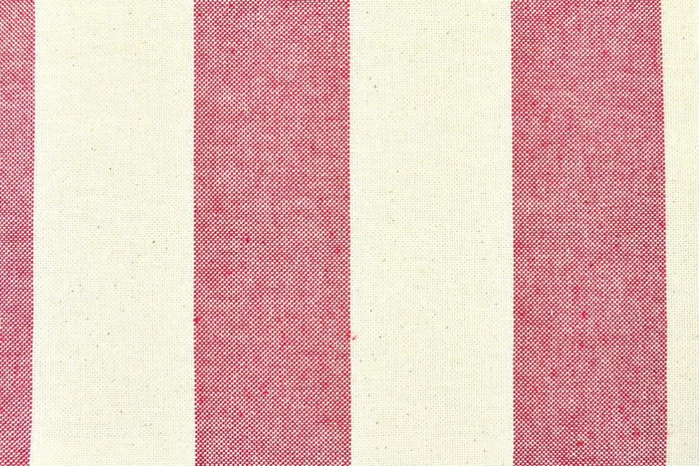 Fertig-Segeltuch Nature - Rechteck - a: 144 x b: 153 cm - Blockstreifen Rot 