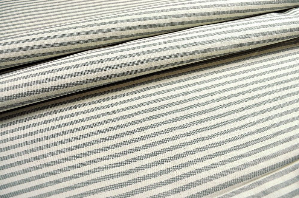 Segeltuch Nature - 280 cm - Dünne Streifen - Grau 