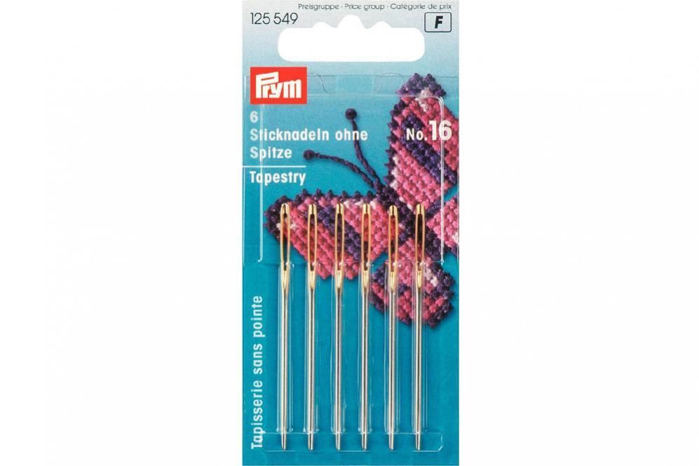 Sticknadeln ohne Sp. Prym ST 16 1,60 x 55 mm Silber/Gold 