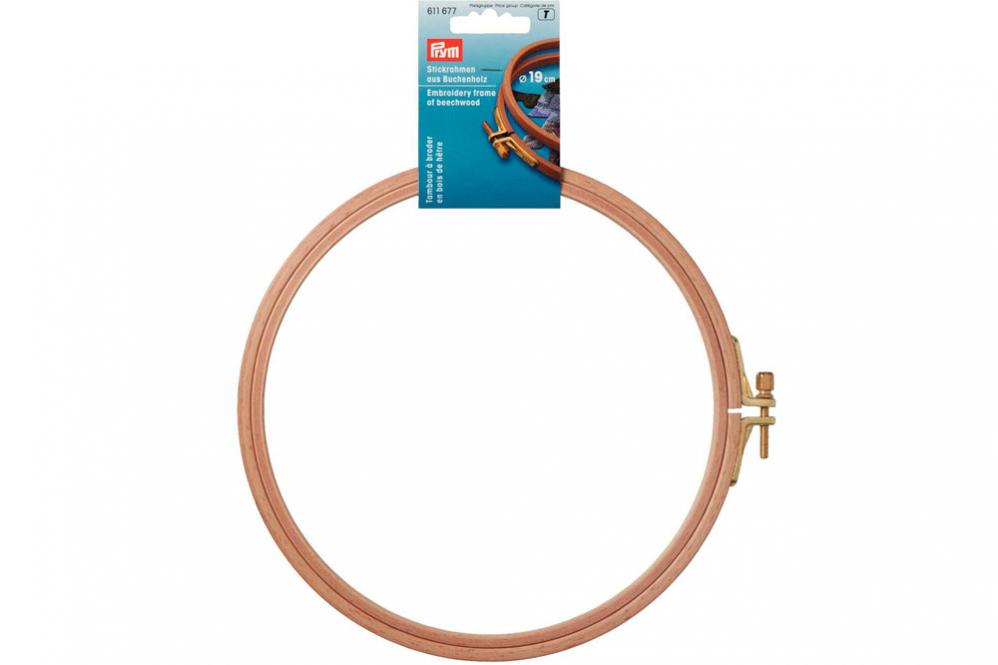 Stickrahmen Buchenholz mit Schraube Prym 8 mm x 18,5 cm 