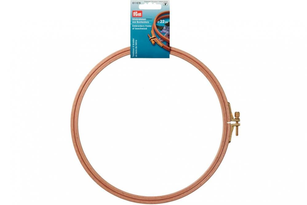 Stickrahmen Buchenholz mit Schraube Prym 8 mm x 21,5 cm 