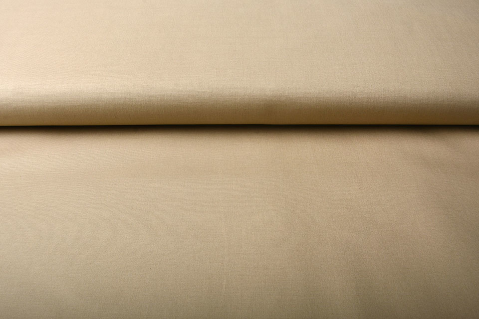 Baumwoll-Popeline - Stretch - Uni Beige