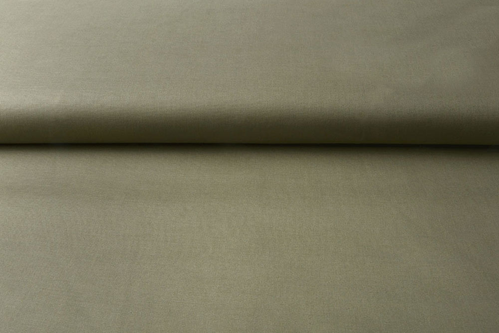 Baumwoll-Popeline - Stretch - Uni Khaki
