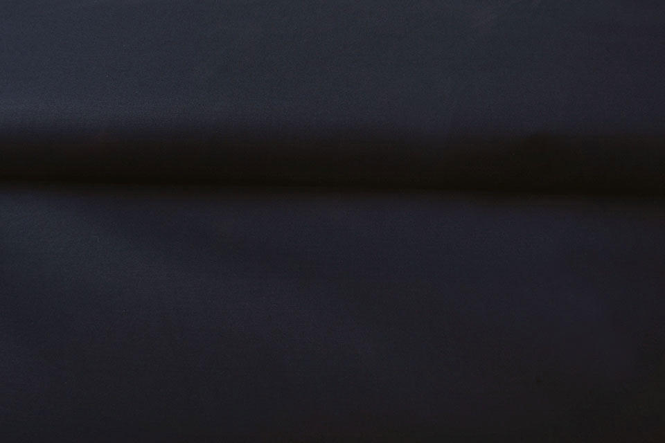 Baumwoll-Popeline - Stretch - Uni Nachtblau