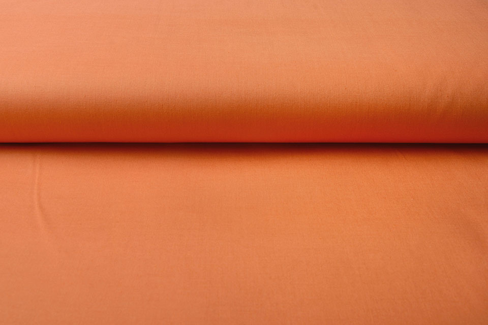 Baumwoll-Popeline - Stretch - Uni Orange
