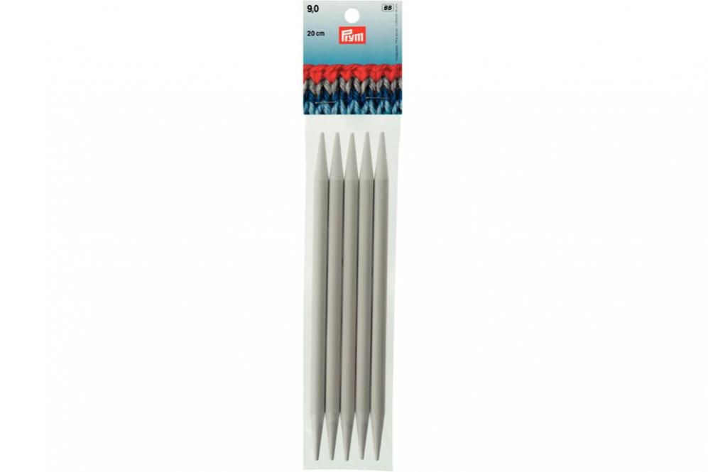 Strumpfstricknadeln Prym 20 cm - 9,0 mm Grau KST 