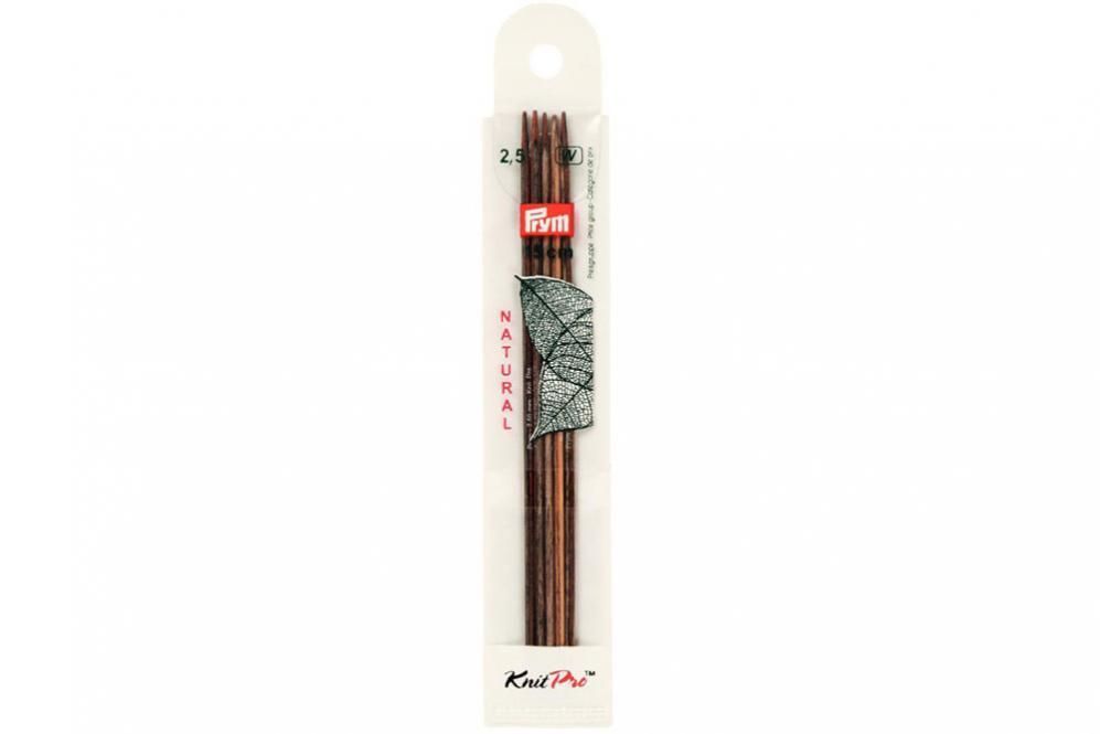 Strumpfstricknadeln Prym 15 cm - 2,5 mm Farbig Natural 