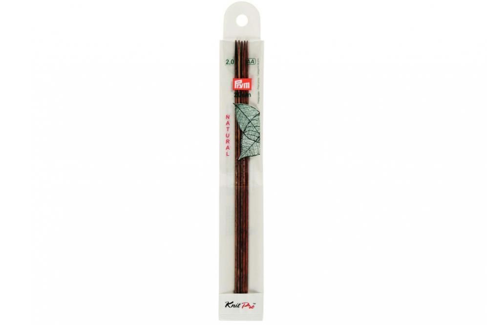 Strumpfstricknadeln Prym 20 cm - 2,0 mm Farbig Natural 