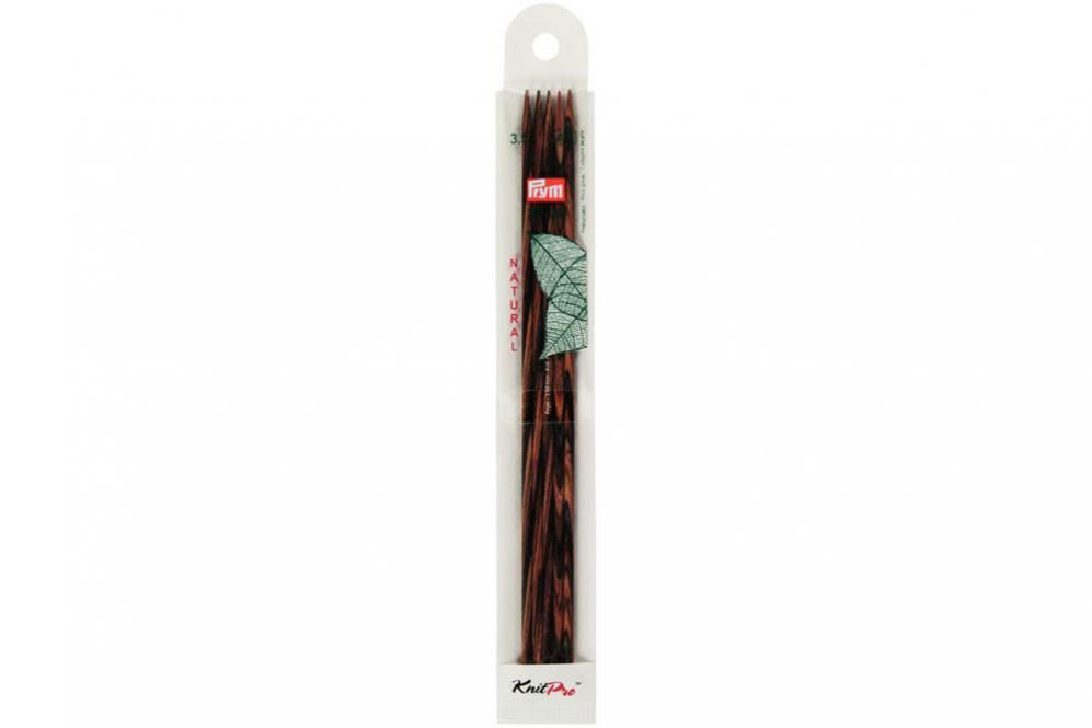 Strumpfstricknadeln Prym 20 cm - 3,5 mm Farbig Natural 