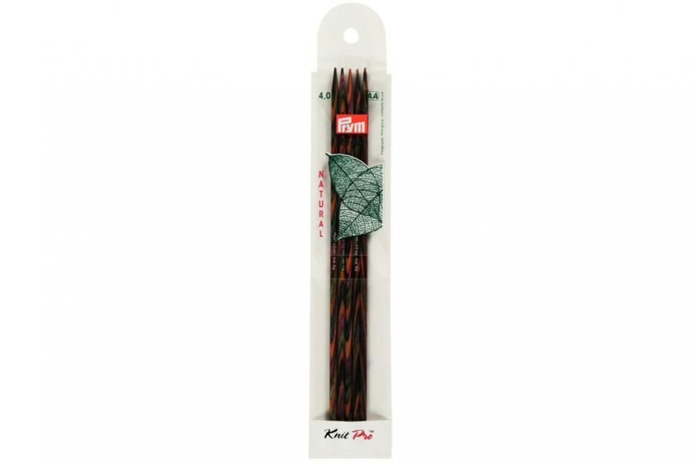 Strumpfstricknadeln Prym 20 cm - 4,0 mm Farbig Natural 