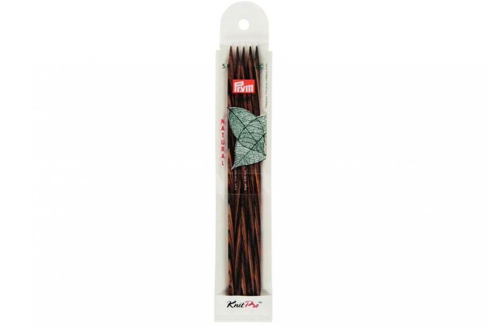Strumpfstricknadeln Prym 20 cm - 5,0 mm Farbig Natural 