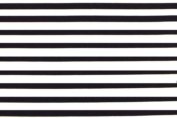 Viskosejersey - Querstreifen - Weiß/Nachtblau 