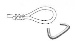 10er-Pack Krampen für 4-6 mm Leine 